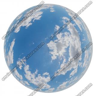 HDRi Skydome of Blue Clouded Sky 12K